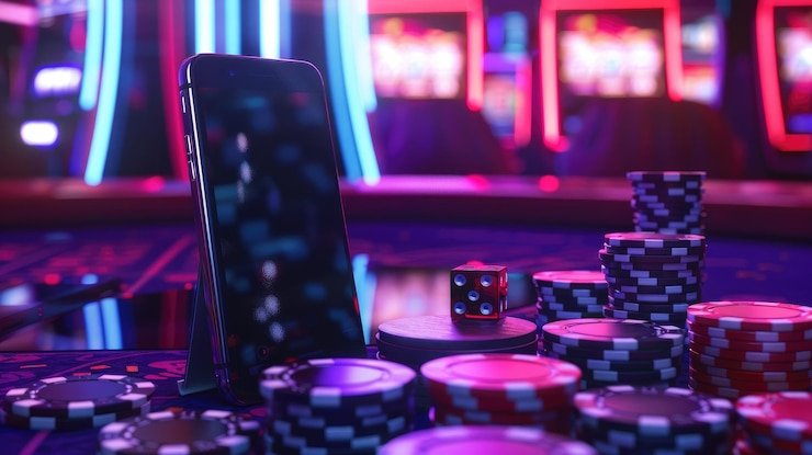 Antarmuka permainan Texas Hold'em Bonus di platform kikototo dengan kartu dealer dan pemain